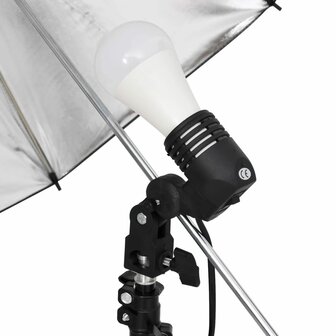 Fotostudioset met verlichtingsset en achtergrond 5