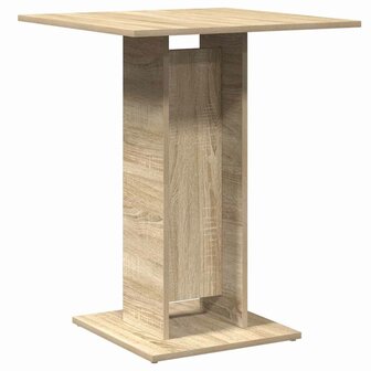Bistrotafel 60x60x75 cm bewerkt hout sonoma eikenkleurig 2