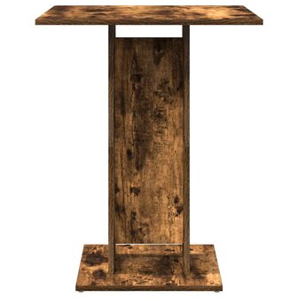 Bistrotafel 60x60x75 cm bewerkt hout gerookt eikenkleurig 4
