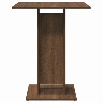 Bistrotafel 60x60x75 cm bewerkt hout bruin eikenkleur 4