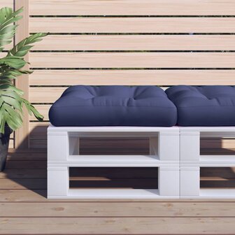 Palletkussen 60x60x12 cm stof marineblauw 1