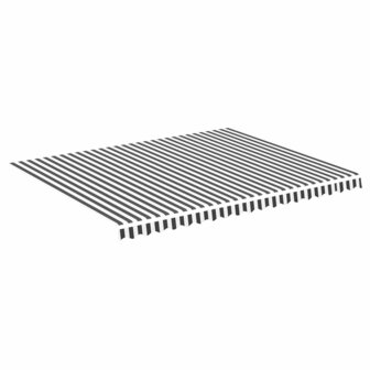 Vervangingsdoek voor luifel 4,5x3,5 m antracietkleurig en wit 2