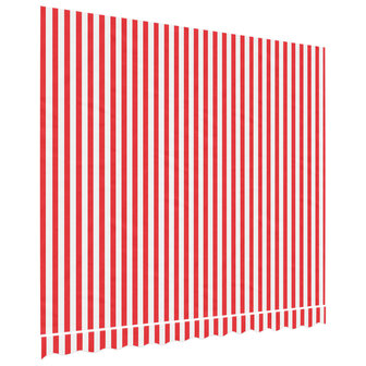 Vervangingsdoek voor luifel gestreept 3x2,5 m rood en wit 2