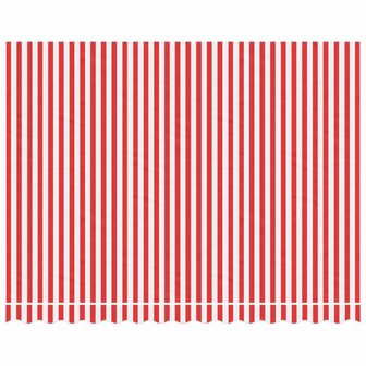 Vervangingsdoek voor luifel gestreept 3,5x2,5 m rood en wit 3