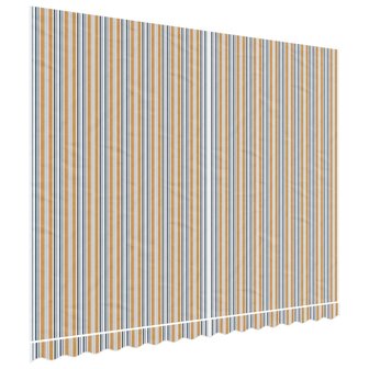 Vervangingsdoek voor luifel gestreept 4x3 m meerkleurig 2