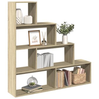 Kamerscherm / boekenkast 143,5x29x143,5 cm hout sonoma eiken 1