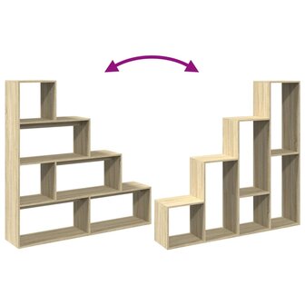 Kamerscherm / boekenkast 143,5x29x143,5 cm hout sonoma eiken 8
