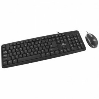 Toetsenbord en muis Titanum TK106 Wit Zwart 1