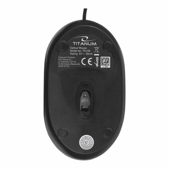 Toetsenbord en muis Titanum TK106 Wit Zwart 4