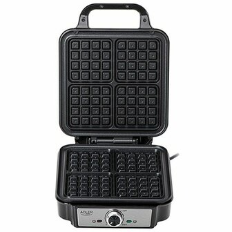Wafelmaker Adler AD 3083 Zwart Zilverkleurig 1800 W 4