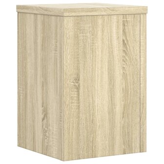 Plantenstandaards 2 st 25x25x35 cm bewerkt hout sonoma eiken 4