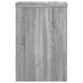 Plantenstandaards 2 st 25x25x35 cm bewerkt hout grijs sonoma 5