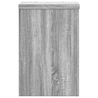 Plantenstandaards 2 st 25x25x35 cm bewerkt hout grijs sonoma 6
