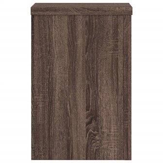 Plantenstandaards 2 st 25x25x35 cm bewerkt hout bruin eiken 6