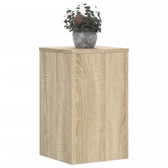 Plantenstandaards 2 st 30x30x50 cm bewerkt hout sonoma eiken 3