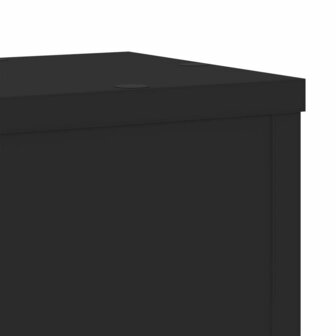 Plantenstandaards 2 st 17x17x60 cm bewerkt hout zwart 8