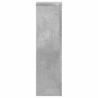 Plantenstandaards 2 st 17x17x60 cm bewerkt hout betongrijs 5