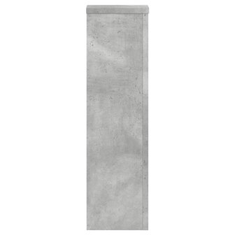 Plantenstandaards 2 st 17x17x60 cm bewerkt hout betongrijs 6