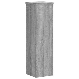 Plantenstandaards 2 st 17x17x60 cm bewerkt hout grijs sonoma 4