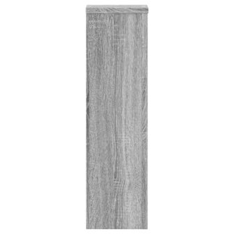 Plantenstandaards 2 st 17x17x60 cm bewerkt hout grijs sonoma 6