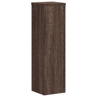 Plantenstandaards 2 st 17x17x60 cm bewerkt hout bruin eiken 4