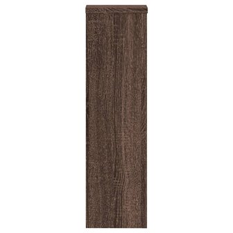 Plantenstandaards 2 st 17x17x60 cm bewerkt hout bruin eiken 6
