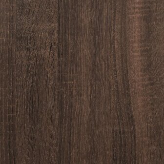 Plantenstandaards 2 st 17x17x60 cm bewerkt hout bruin eiken 9