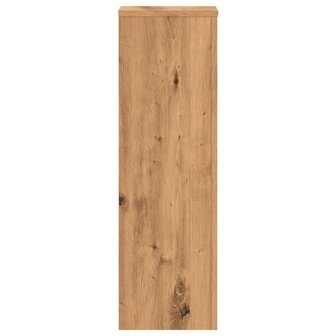 Plantenstandaards 2 st 25x25x80 cm hout artisanaal eikenkleurig 5