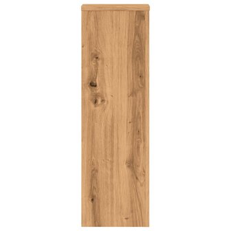 Plantenstandaards 2 st 25x25x80 cm hout artisanaal eikenkleurig 6
