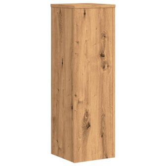 Plantenstandaards 2 st 25x25x80 cm hout artisanaal eikenkleurig 7