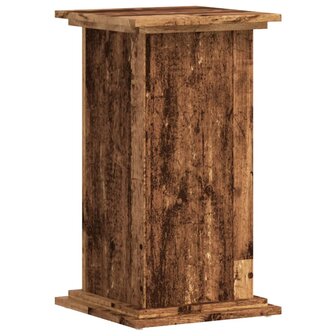 Plantenstandaard 33x33x60 cm bewerkt hout oud houtkleurig 6