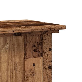 Plantenstandaard 33x33x60 cm bewerkt hout oud houtkleurig 7
