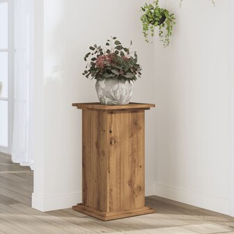 Plantenstandaard 33x33x60 cm bewerkt hout artisanaal eiken 1