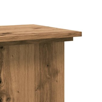 Plantenstandaard 33x33x60 cm bewerkt hout artisanaal eiken 7