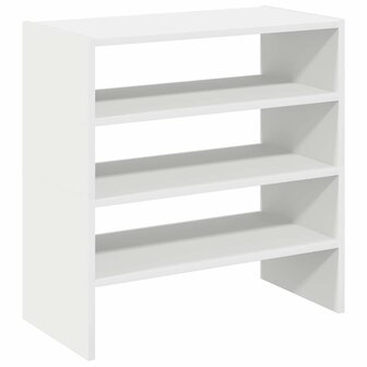 Schoenenrekken 2 st stapelbaar 60x30x30,5 cm wit 6