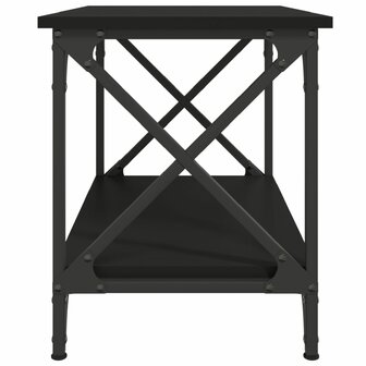 Bijzettafel 55x38x45 cm bewerkt hout zwart 5