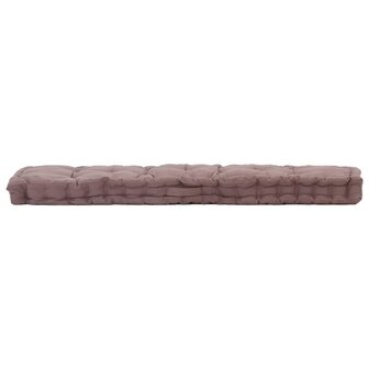 Palletvloerkussen 120x40x7 cm katoen taupe 2
