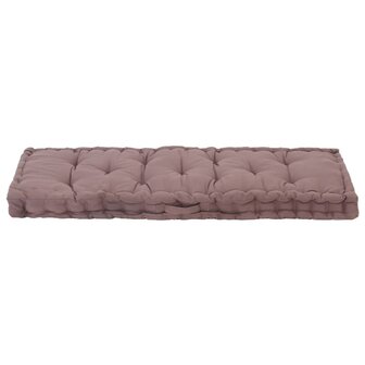 Palletvloerkussen 120x40x7 cm katoen taupe 3