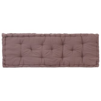 Palletvloerkussen 120x40x7 cm katoen taupe 4