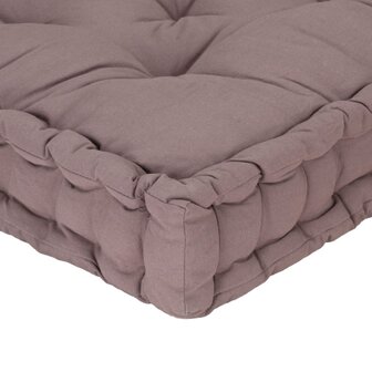 Palletvloerkussen 120x40x7 cm katoen taupe 5