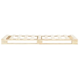 Bedframe pallet massief grenenhout 100x200 cm 3
