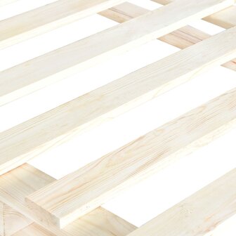 Bedframe pallet massief grenenhout 100x200 cm 5