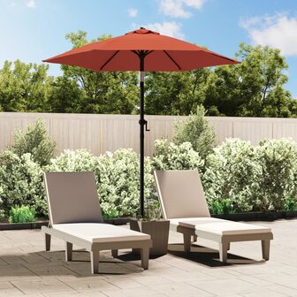 Parasol 200x224 cm aluminium terracotta 1