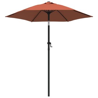 Parasol 200x224 cm aluminium terracotta 2