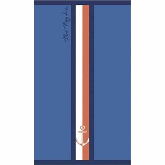 Strandhanddoek Secaneta Portals Marineblauw 90 x 165 cm Jacquard 1