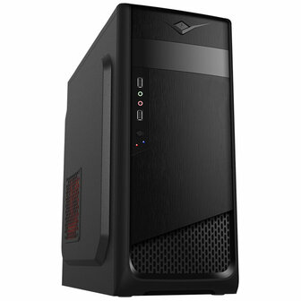 ATX Semi-toren BehuizingAkyga ak995bk  Zwart 1