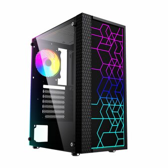 ATX Semi-toren BehuizingGEMBIRD Fornax 2500 ARGB Zwart Multicolour 1