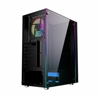 ATX Semi-toren BehuizingGEMBIRD Fornax 2500 ARGB Zwart Multicolour 5