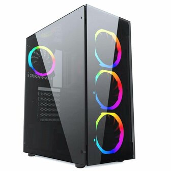 ATX Semi-toren BehuizingGEMBIRD CCC-FC-1500RGB Zwart 1