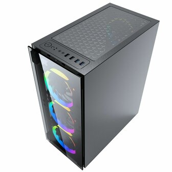 ATX Semi-toren BehuizingGEMBIRD CCC-FC-1500RGB Zwart 2